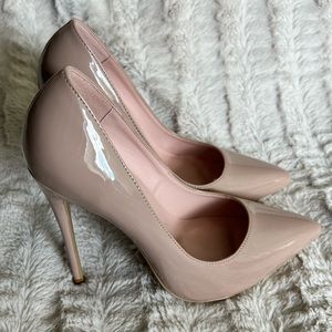 Nude Patent Leather Stilleto heels